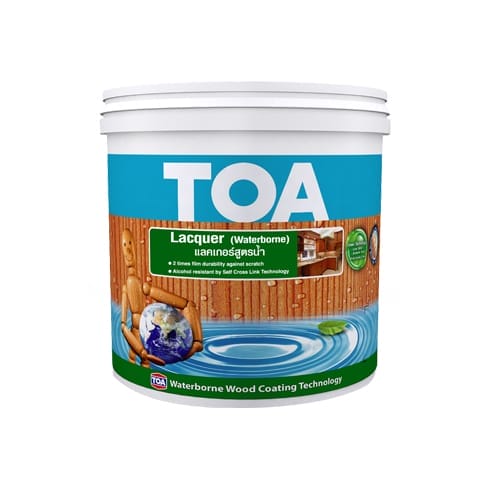 ทีโอเอ แล็กเกอร์ ชนิดด้าน สูตรน้ำ 1 toa lacquer waterborne 1